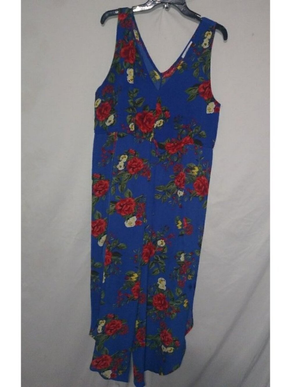 Purple Snow XL Lapis Red Roses Romper Jumpsuit Plus